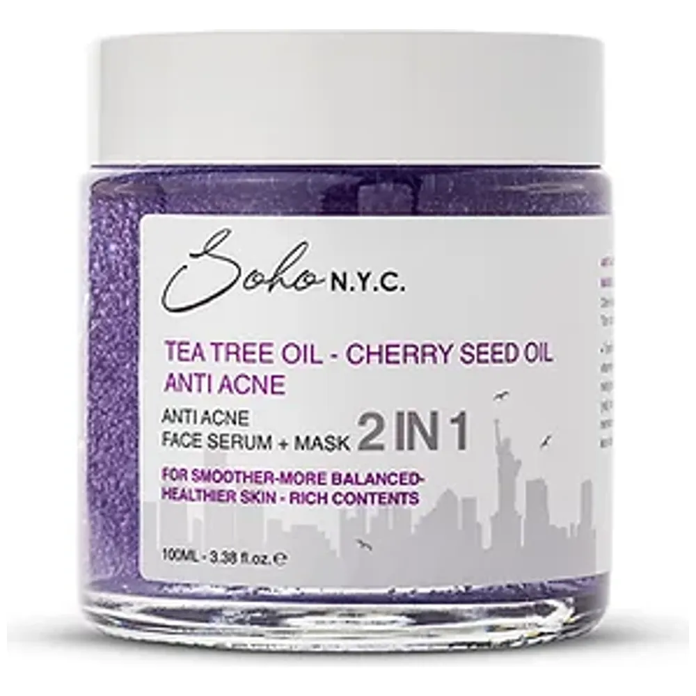 Soho New york مضاد لحب الشباب موازن للدهون 2 في 1 سيروم للوجه + قناع - 100ml
