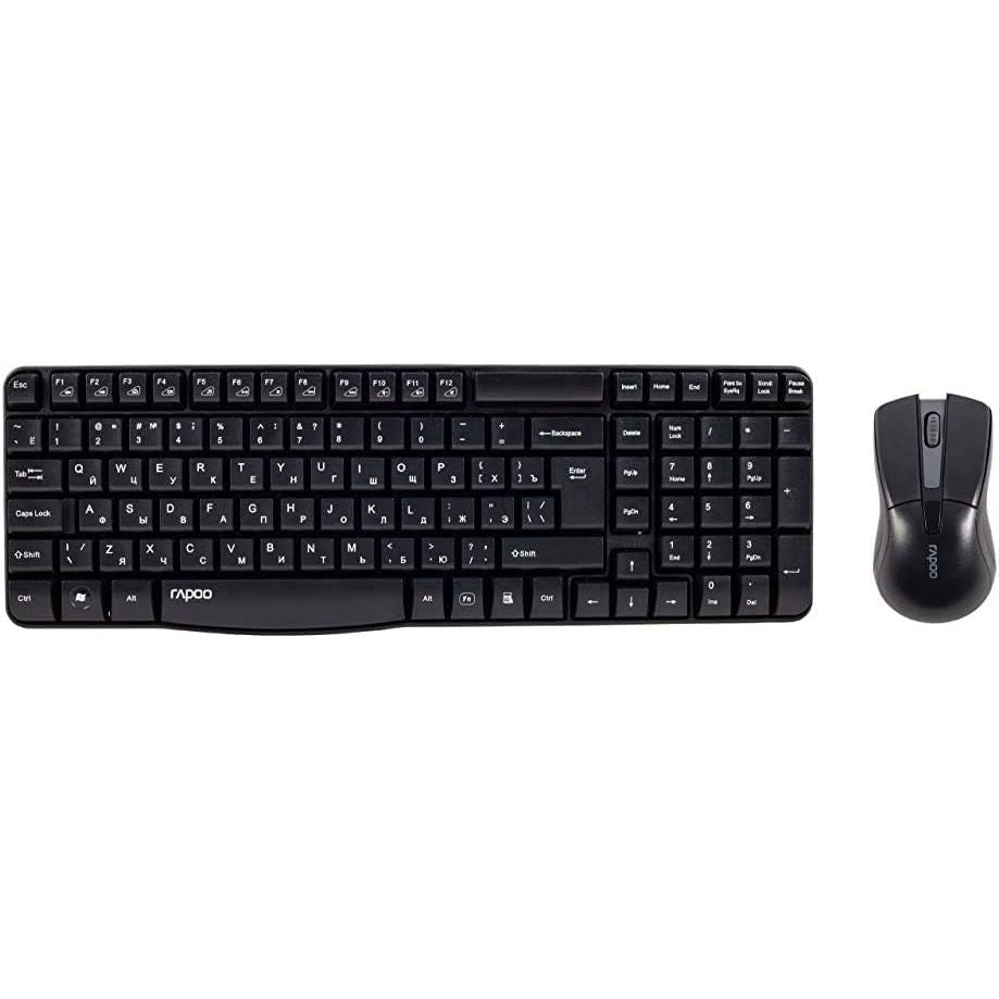 Rapoo Rapoo X1800 Pro Wireless Keyboard and Mouse Combo - Arabic/English