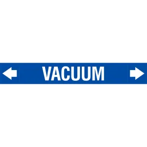brady Brady Pipemarkers-Vacuum-313228 White Pipe Marker