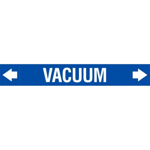 brady Brady Pipemarkers-Vacuum-313228 White Pipe Marker