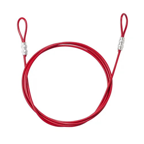 ليغران ليغران قفل كابل بحلقتين 4.83 مم × 2.44 م أحمر size: 4.83mm x 2.44m